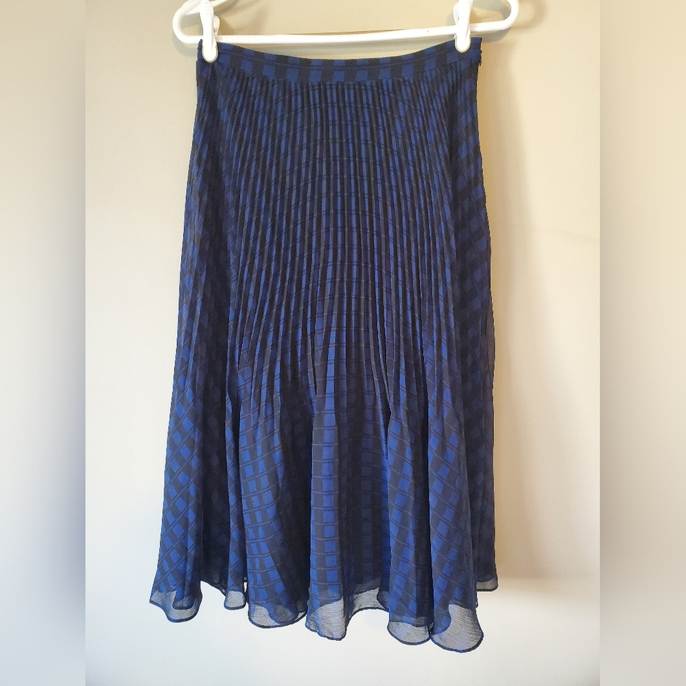 Club Monaco Pleated Midi Skirt